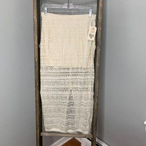 Billabong Ivory Lace Maxi Skirt